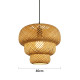 Straw Chandelier Small